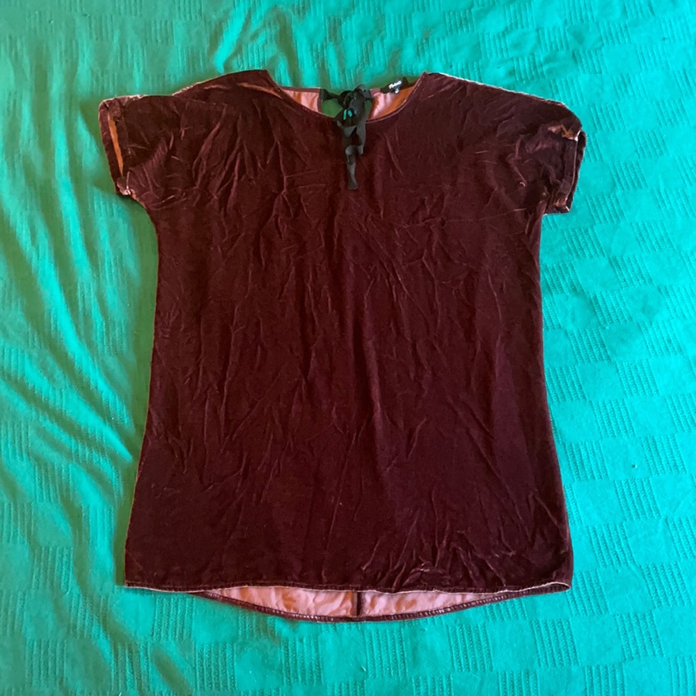 Madewell velvet tunic/minidress